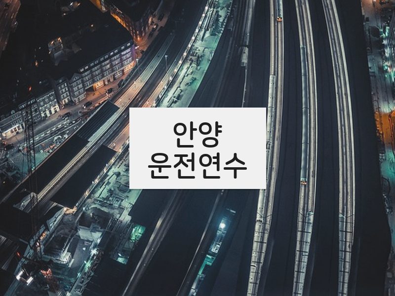안양운전연수 후기