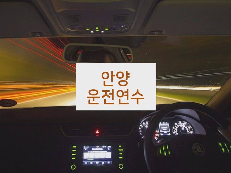 안양운전연수 후기