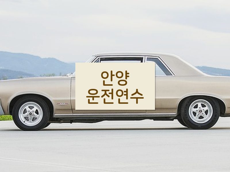 안양운전연수 후기