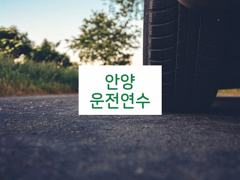 안양운전연수 후기