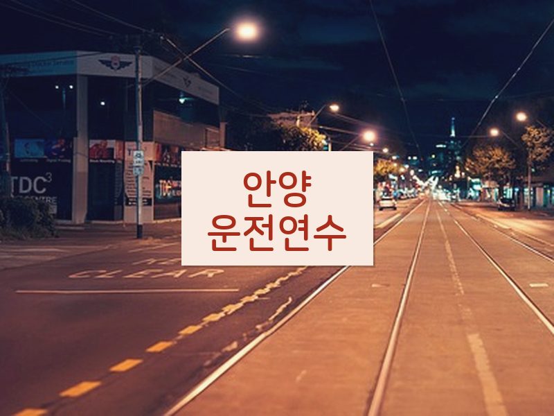 안양운전연수 후기