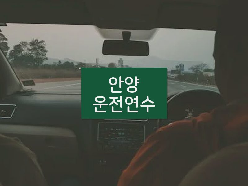 안양운전연수 후기