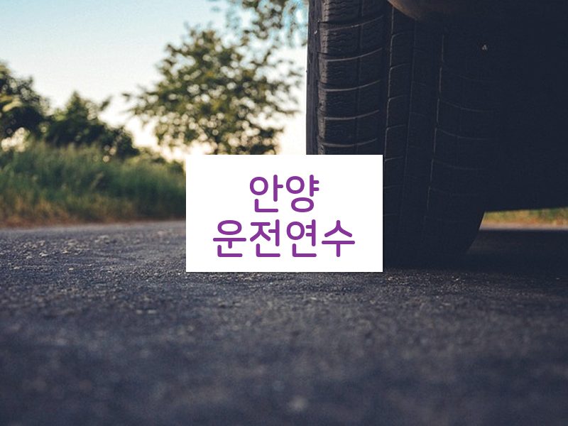 안양운전연수 후기