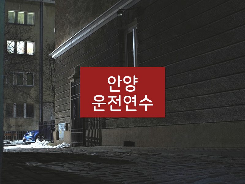 안양운전연수 후기