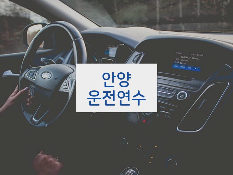 안양운전연수 후기