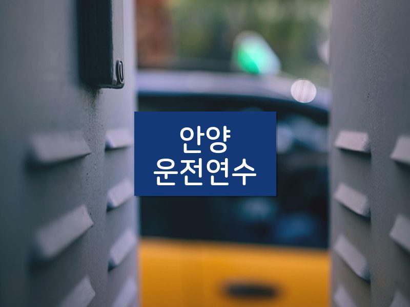 안양운전연수 후기