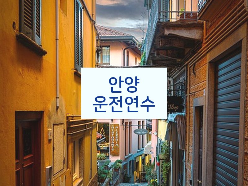 안양운전연수 후기