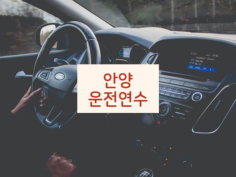 안양운전연수 후기