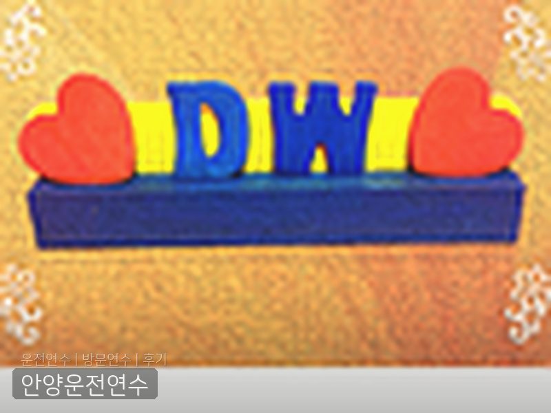 안양운전연수 후기
