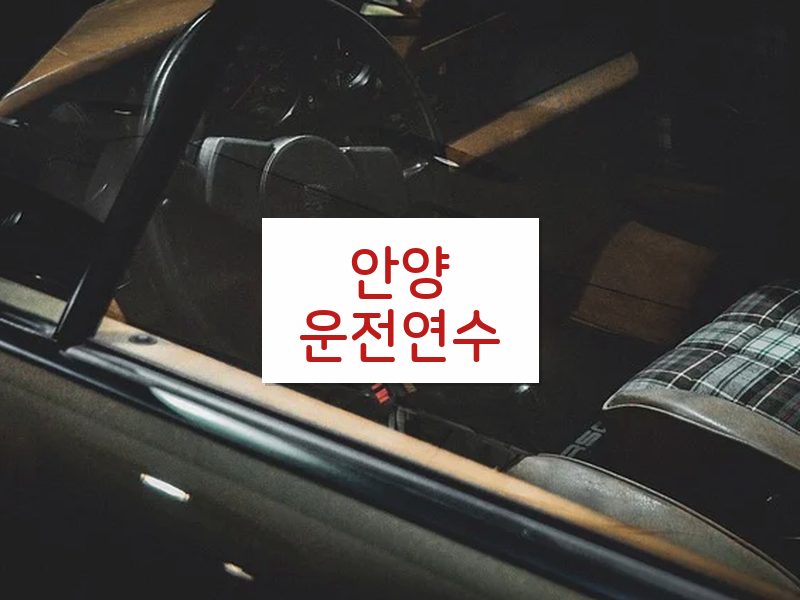 안양운전연수 후기