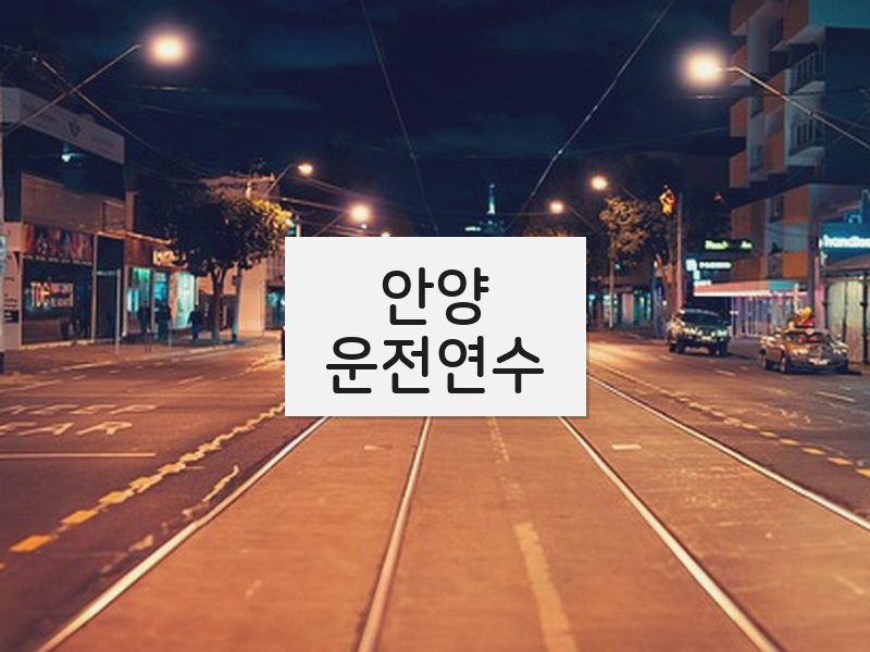 안양운전연수 후기