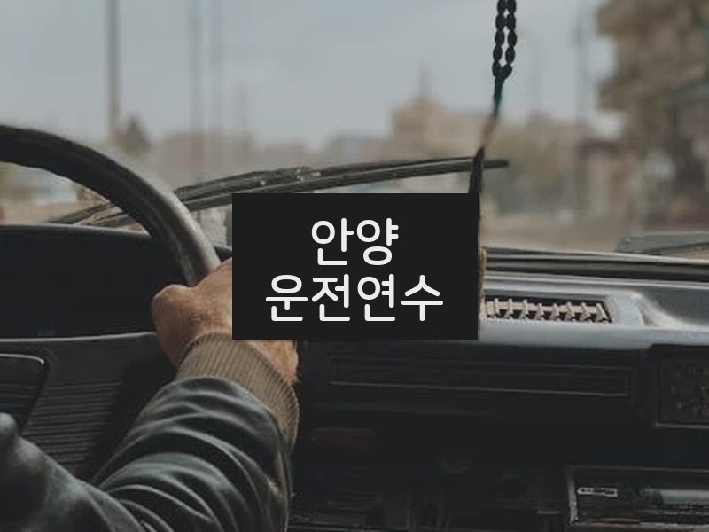 안양운전연수 후기