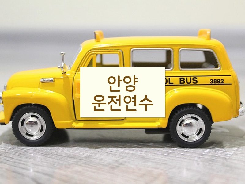 안양운전연수 후기