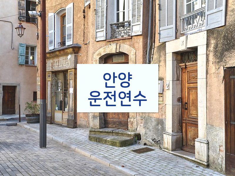 안양운전연수 후기