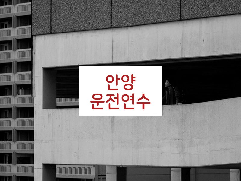 안양운전연수 후기