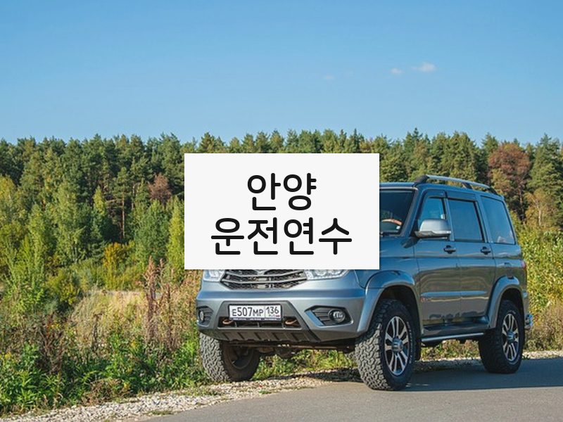안양운전연수 후기