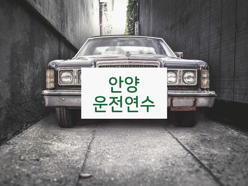 안양운전연수 후기