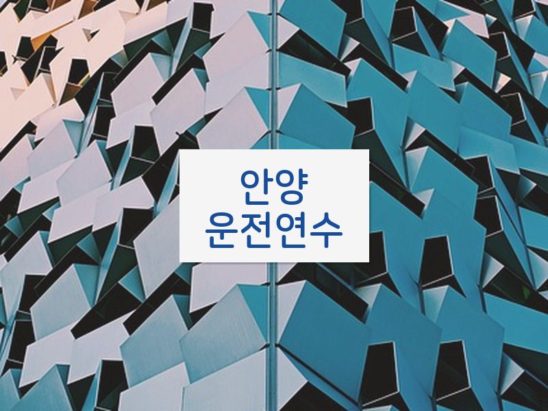 안양운전연수 후기