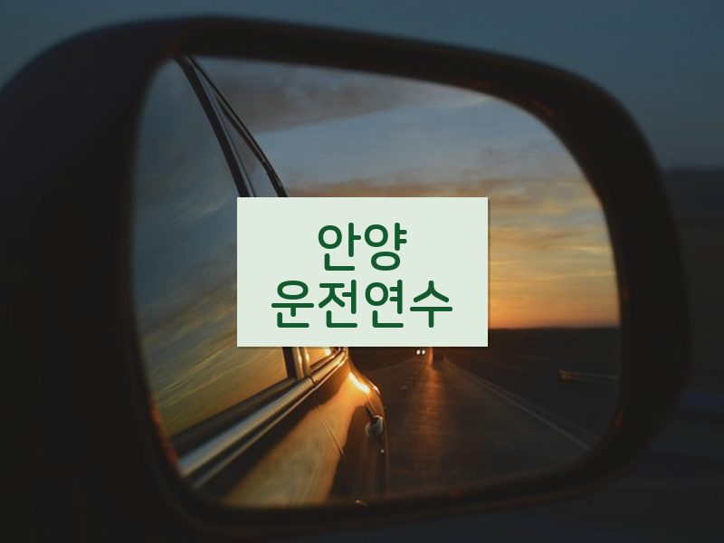 안양운전연수 후기