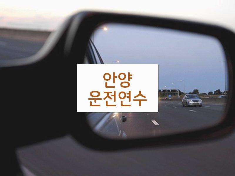 안양운전연수 후기