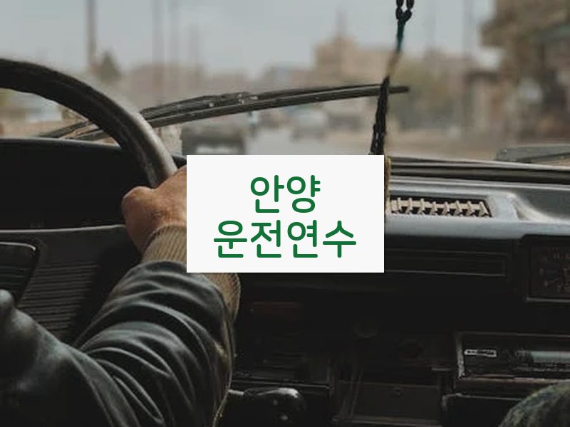 안양운전연수 후기