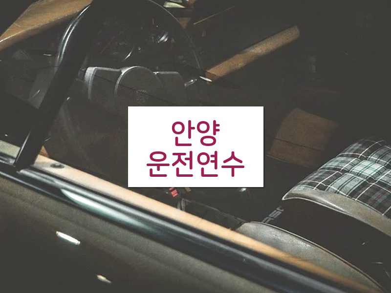 안양운전연수 후기