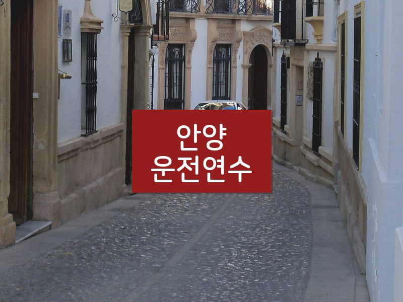 안양운전연수 후기