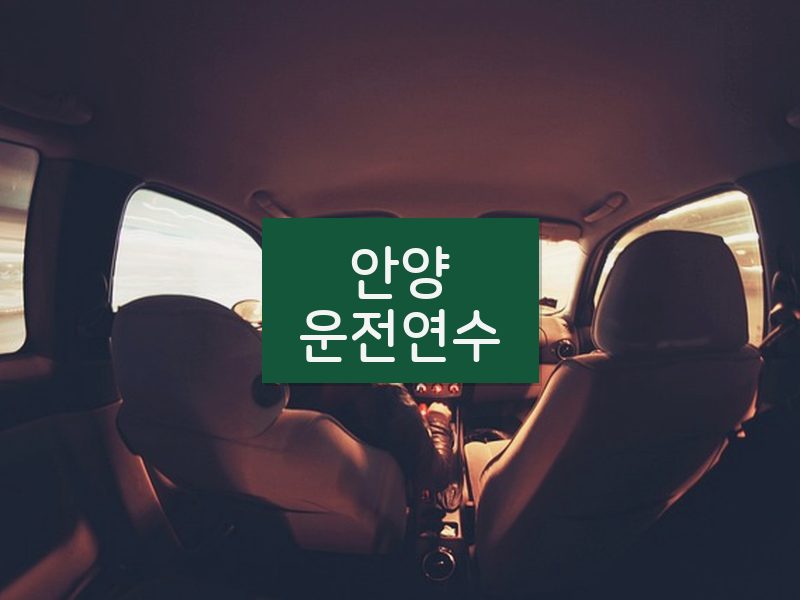 안양운전연수 후기