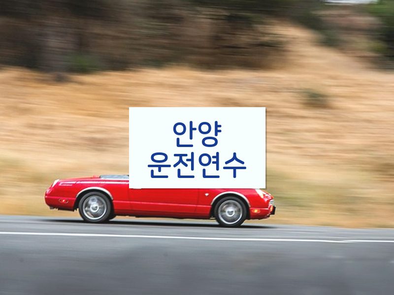 안양운전연수 후기
