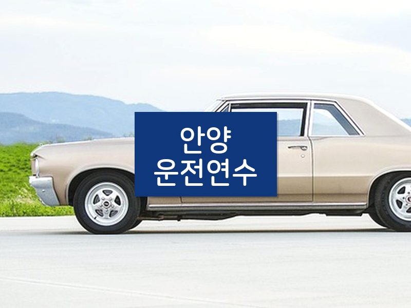 안양운전연수 후기