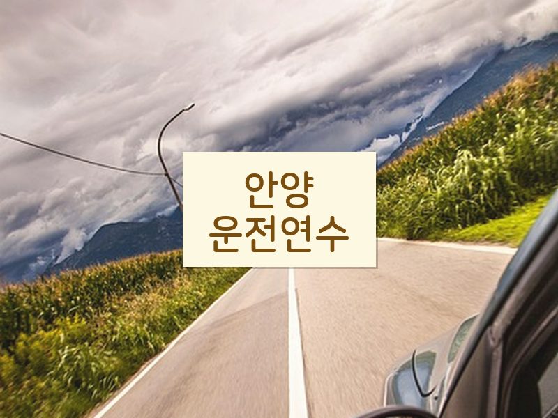 안양운전연수 후기