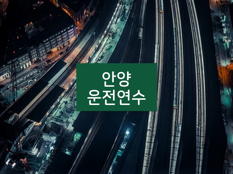 안양운전연수 후기