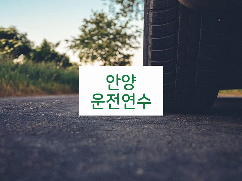 안양운전연수 후기