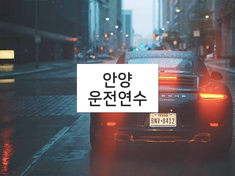 안양운전연수 후기