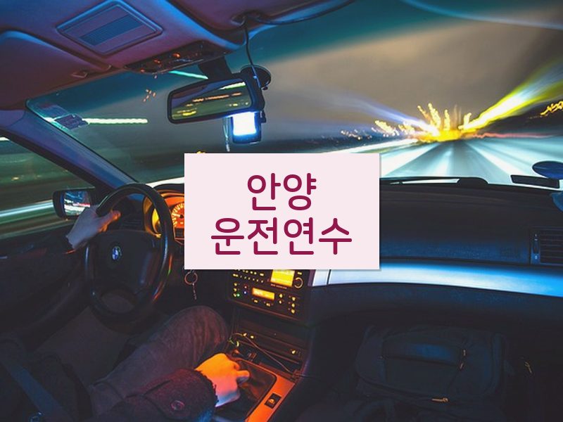 안양운전연수 후기