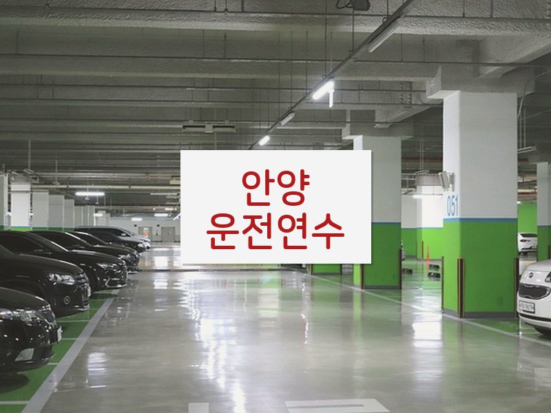 안양운전연수 후기
