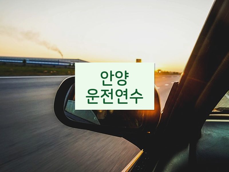 안양운전연수 후기