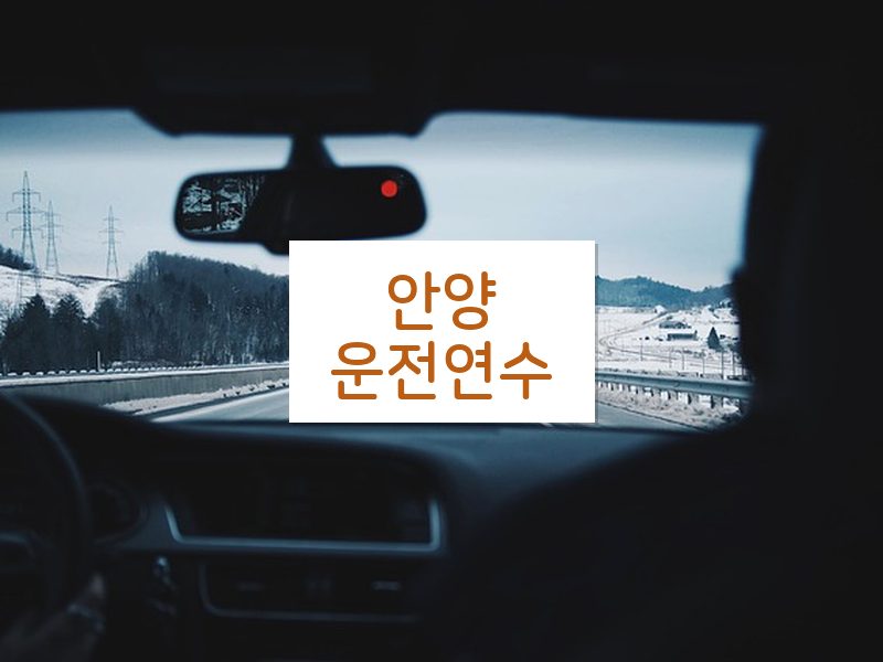 안양운전연수 후기