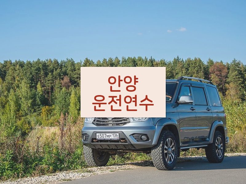 안양운전연수 후기