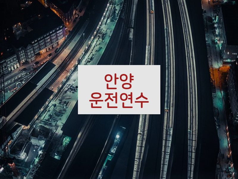 안양운전연수 후기