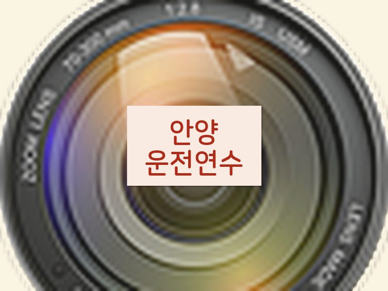 안양운전연수 후기