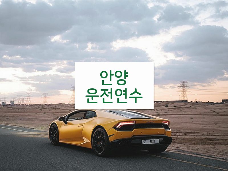 안양운전연수 후기