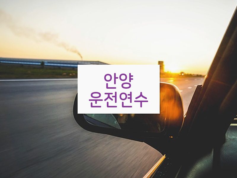 안양운전연수 후기