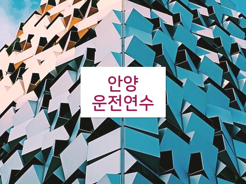 안양운전연수 후기