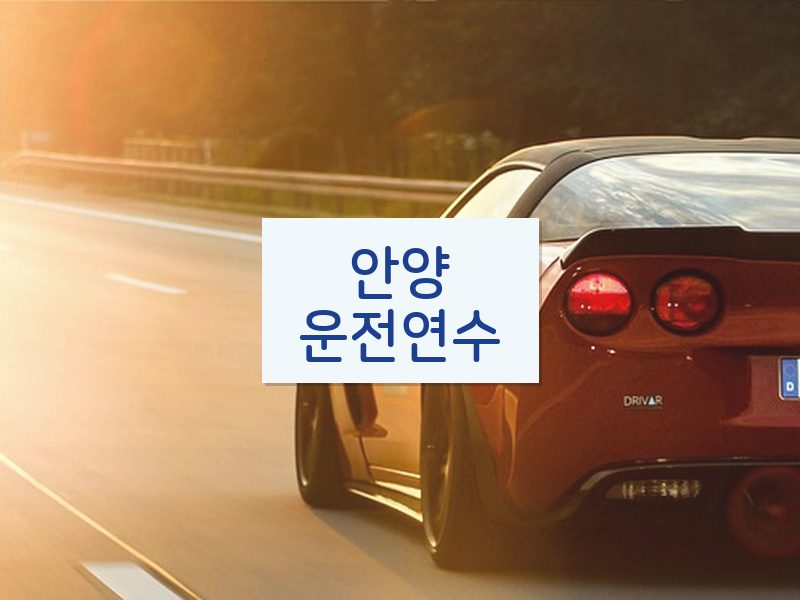 안양운전연수 후기