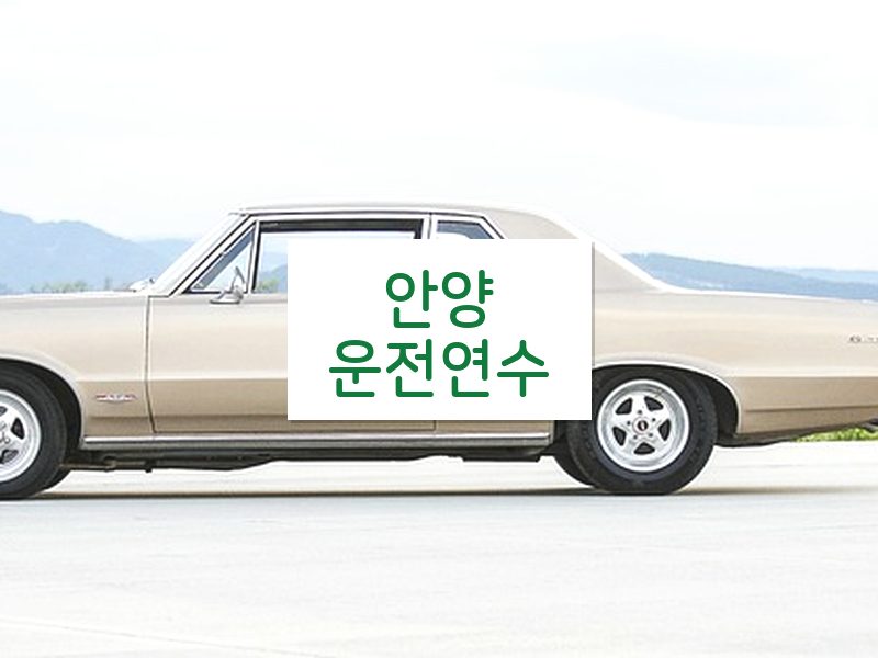 안양운전연수 후기