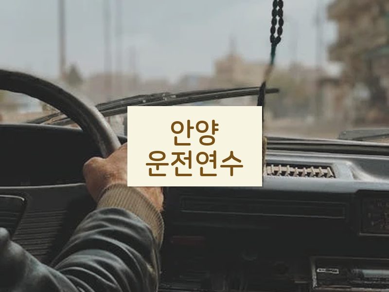 안양운전연수 후기