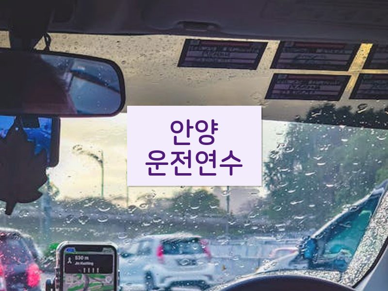 안양운전연수 후기