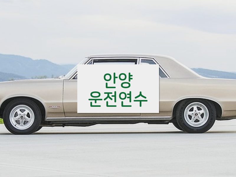 안양운전연수 후기