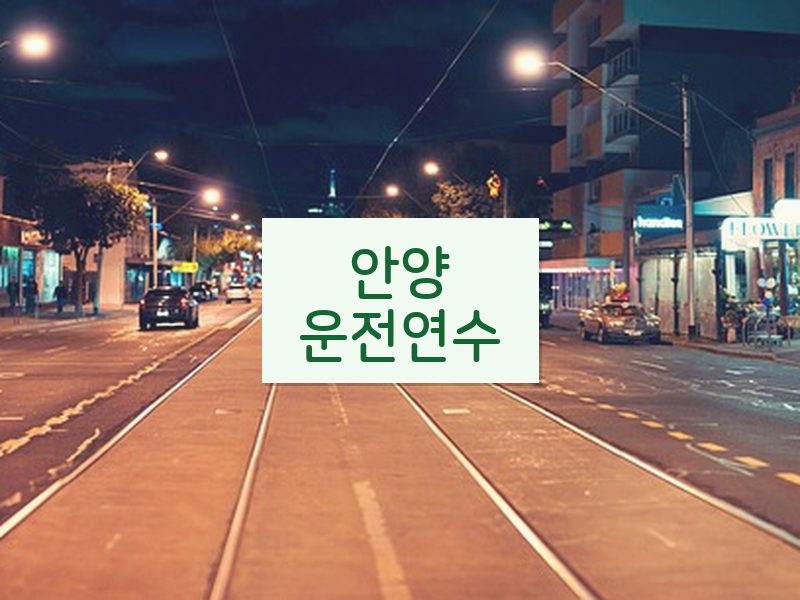 안양운전연수 후기